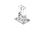 Base Externa Dupla com 4 Furos