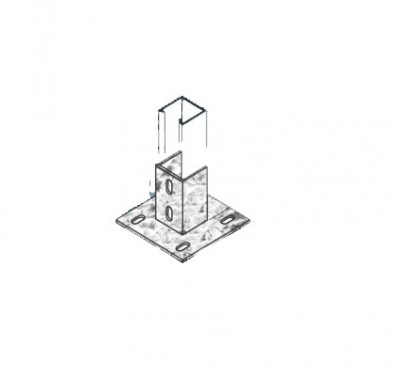 Base Externa com Quatro Furos